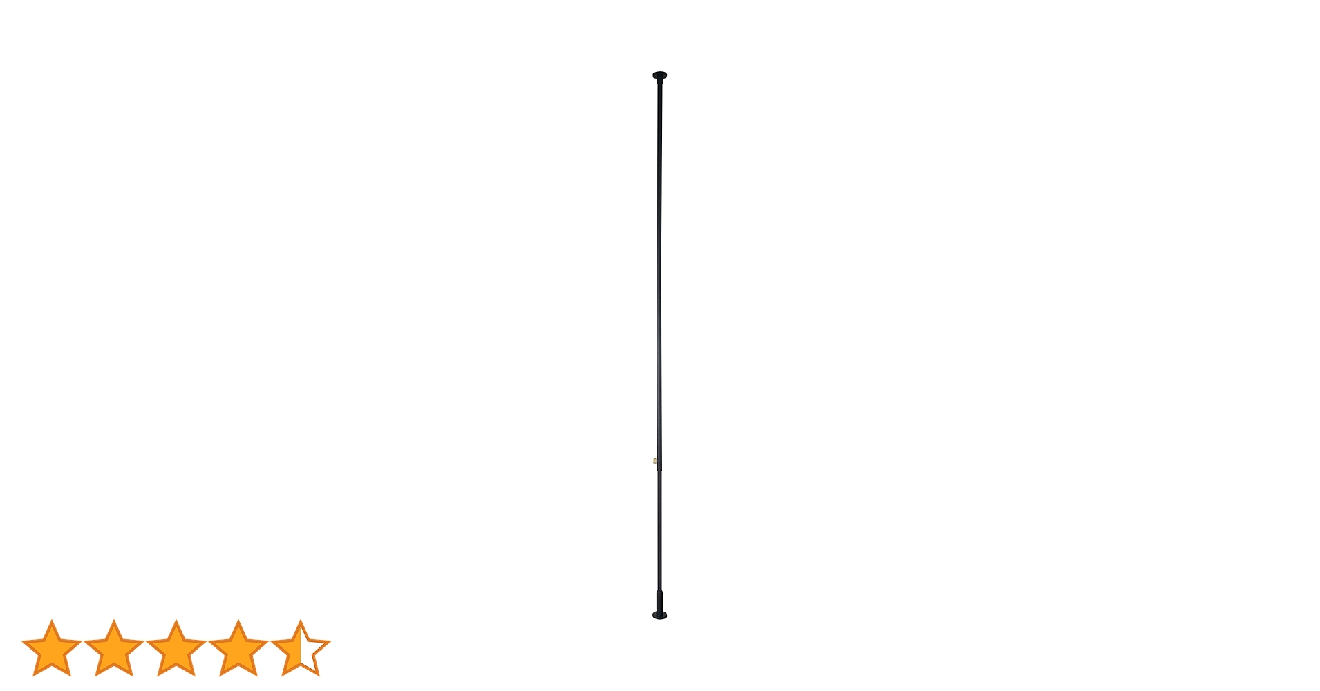 DRAW A LINE テンションロッドC ブラック 縦専用 Tension Rod C Black 200～275cm 縦取付 D-C-BK｜平安伸銅工業